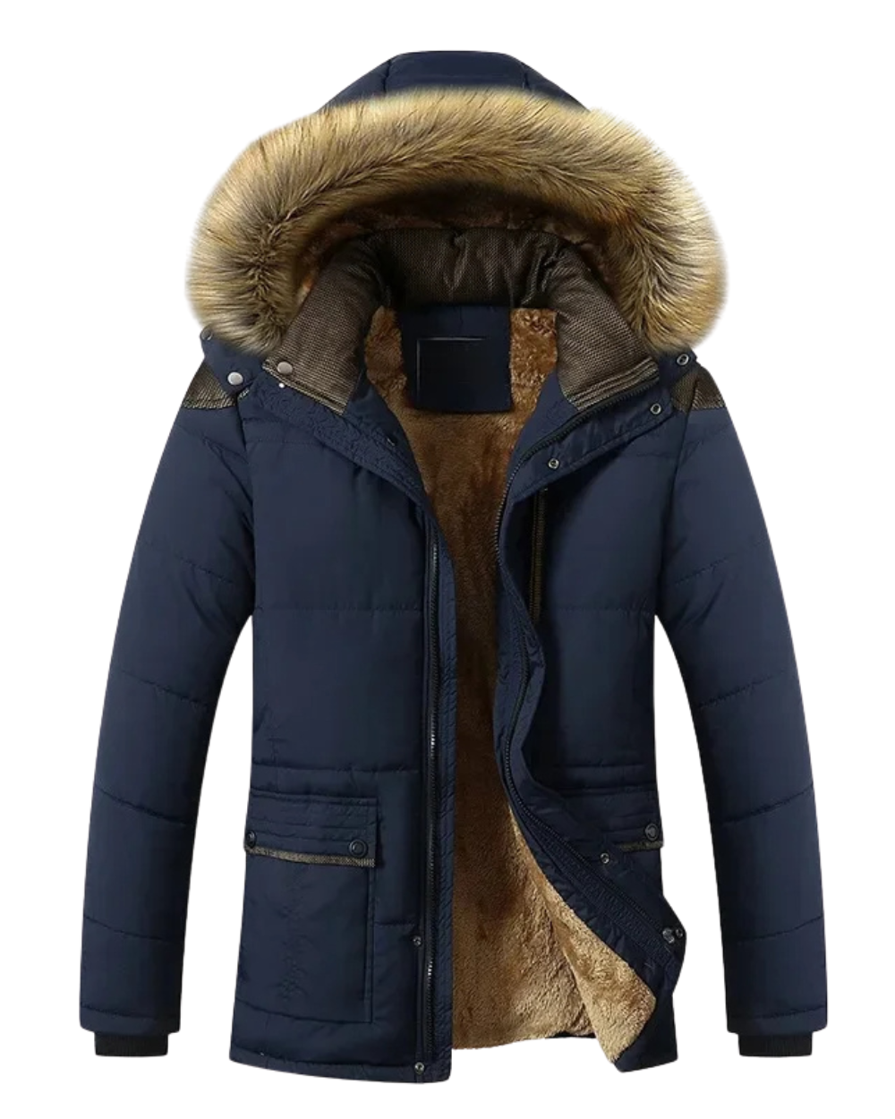 Lenoir™ | Veste d'hiver en polaire matelassée élégante