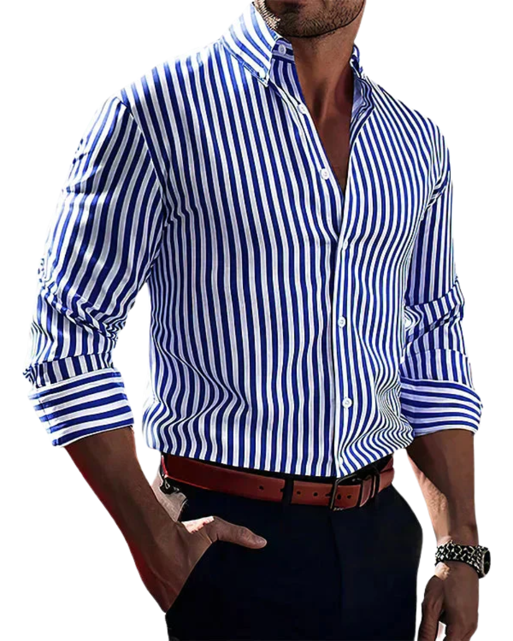 Lenoir™ | Chemise élégante à rayures
