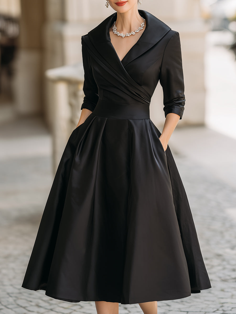 Lenoir™ | Robe midi en satin
