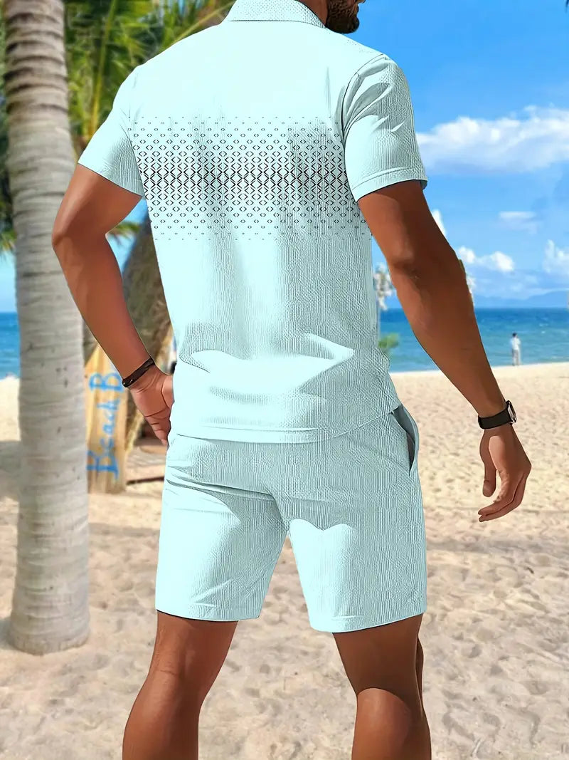 Lenoir™ | Ensemble d’été deux pièces à manches courtes