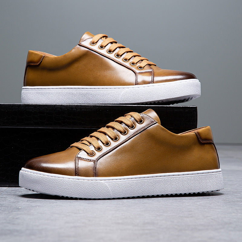 Lenoir™ | Baskets en cuir véritable