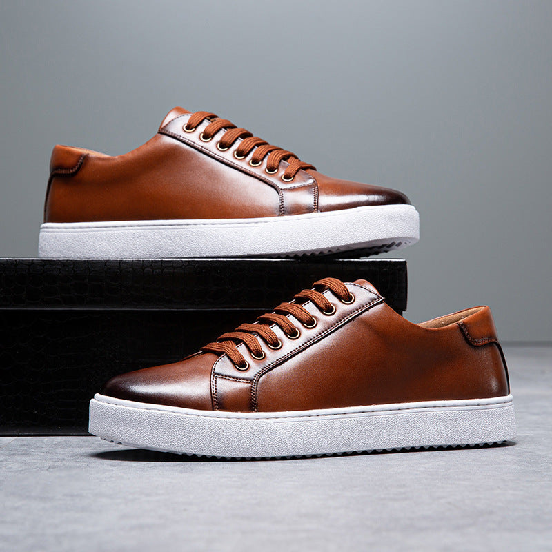 Lenoir™ | Baskets en cuir véritable