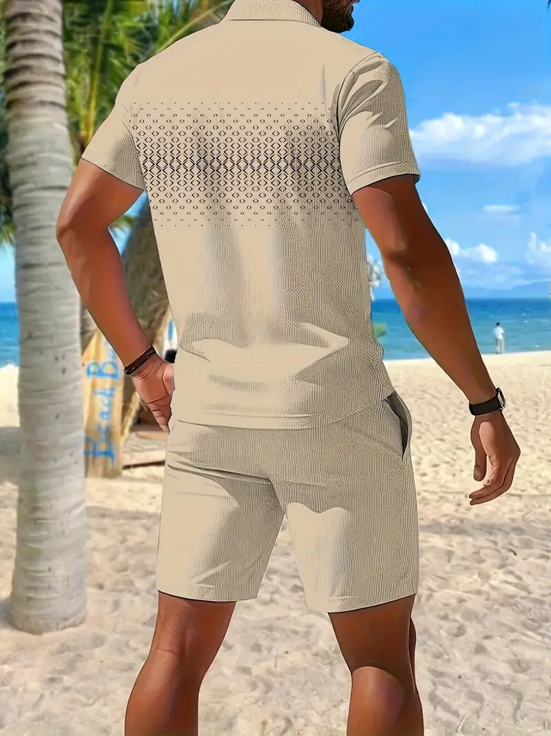 Lenoir™ | Ensemble d’été deux pièces à manches courtes