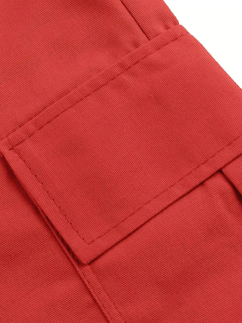 Lenoir™ | Short cargo décontracté à taille non élastique avec cordon