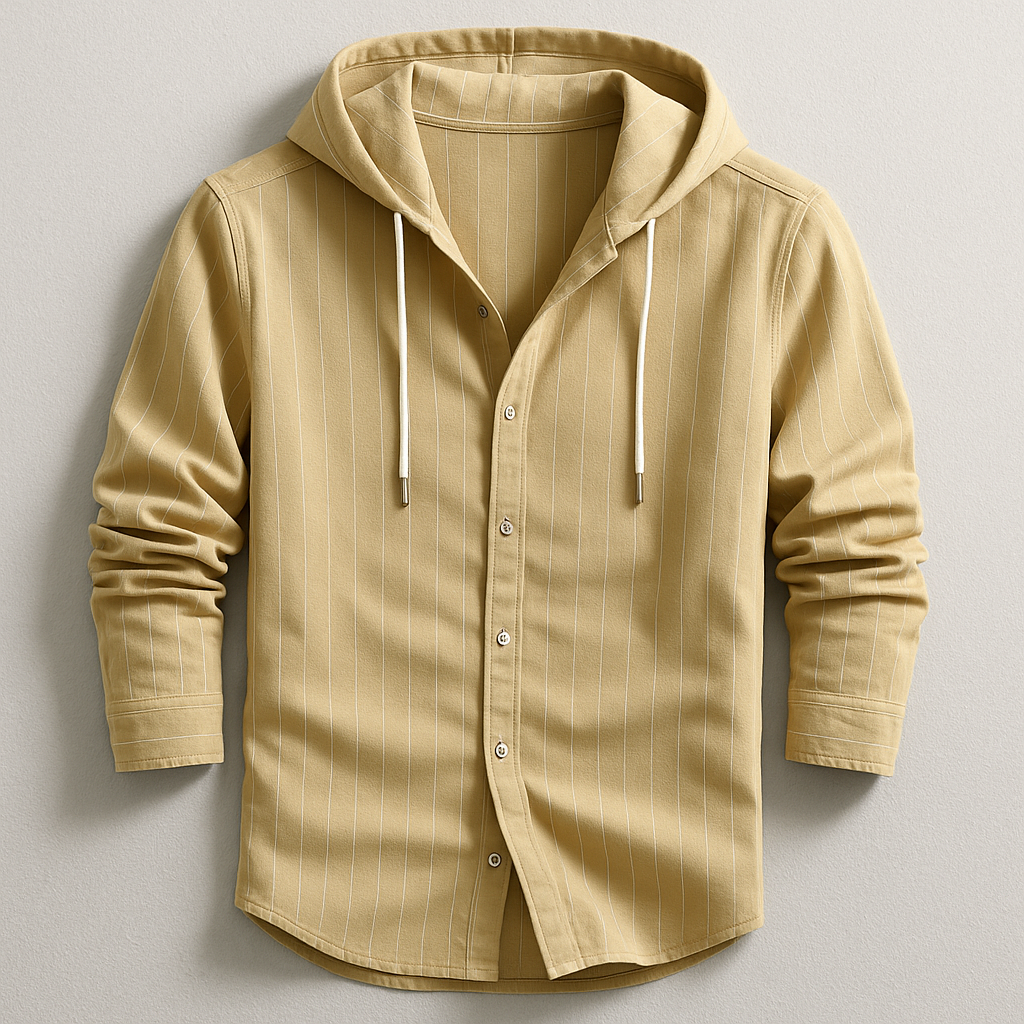 Lenoir™ | CHEMISE DE LUXE À RAYURES AVEC CAPUCHE