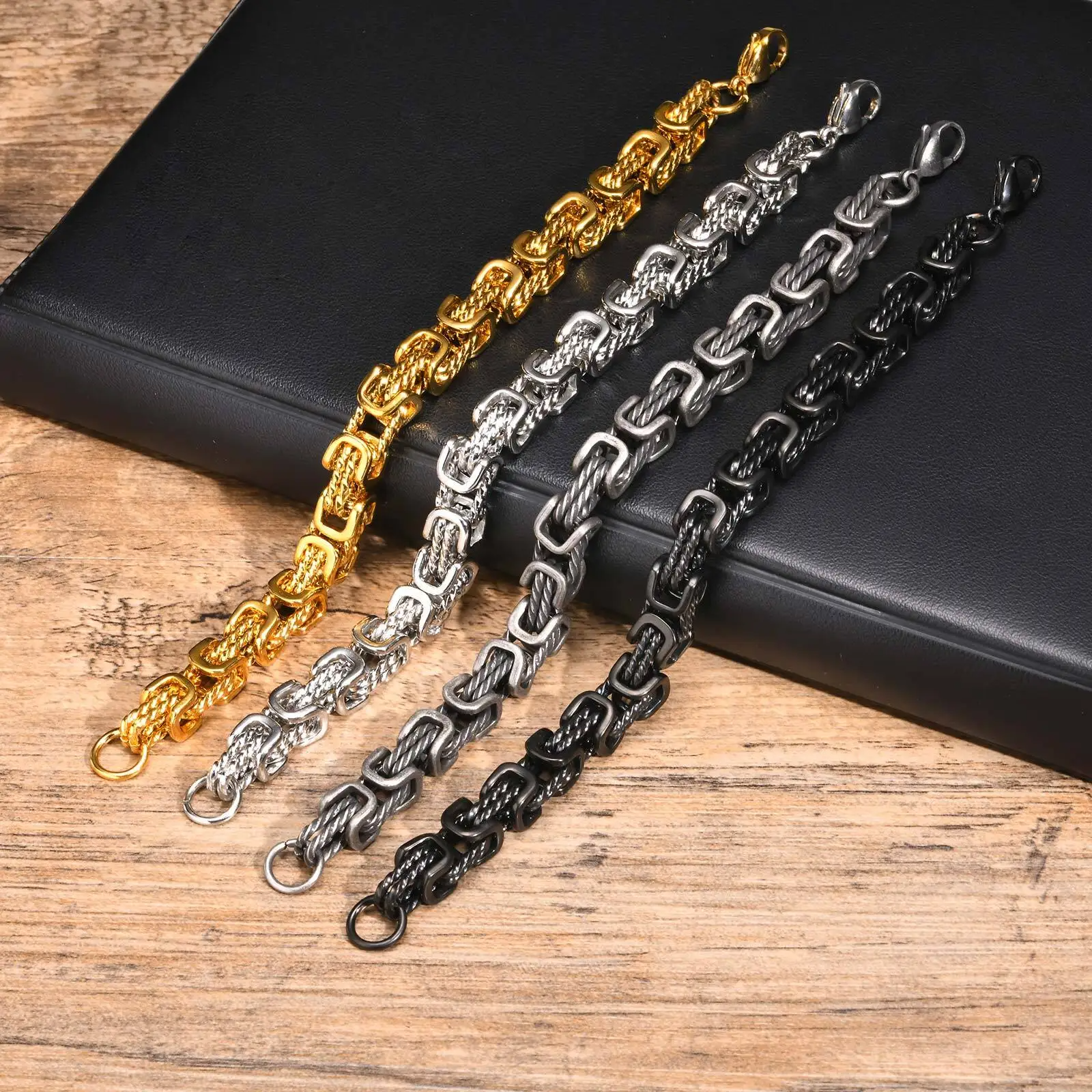 Lenoir™ | Bracelet en chaîne forgée