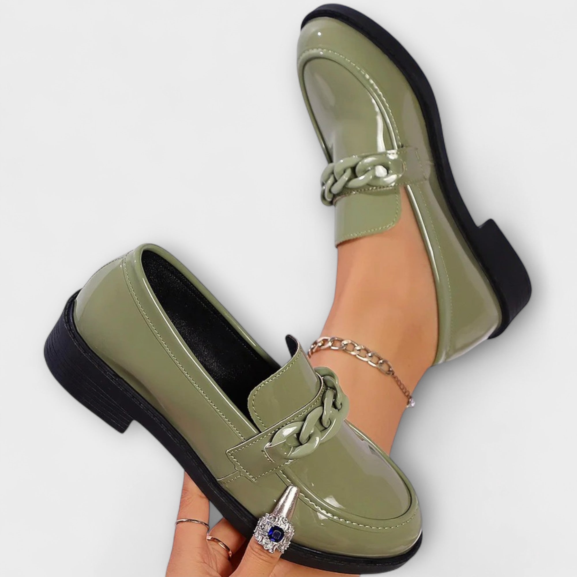Lenoir™ | Chaussures décontractées en forme de théière, Mocassins