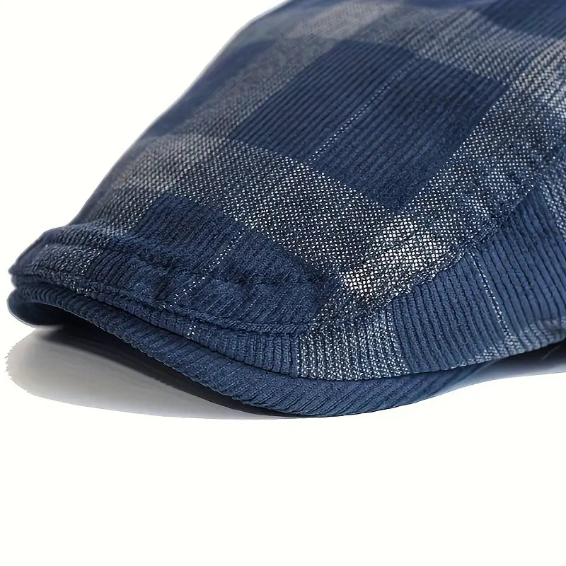 Lenoir™ | Casquette vintage en coton à carreaux