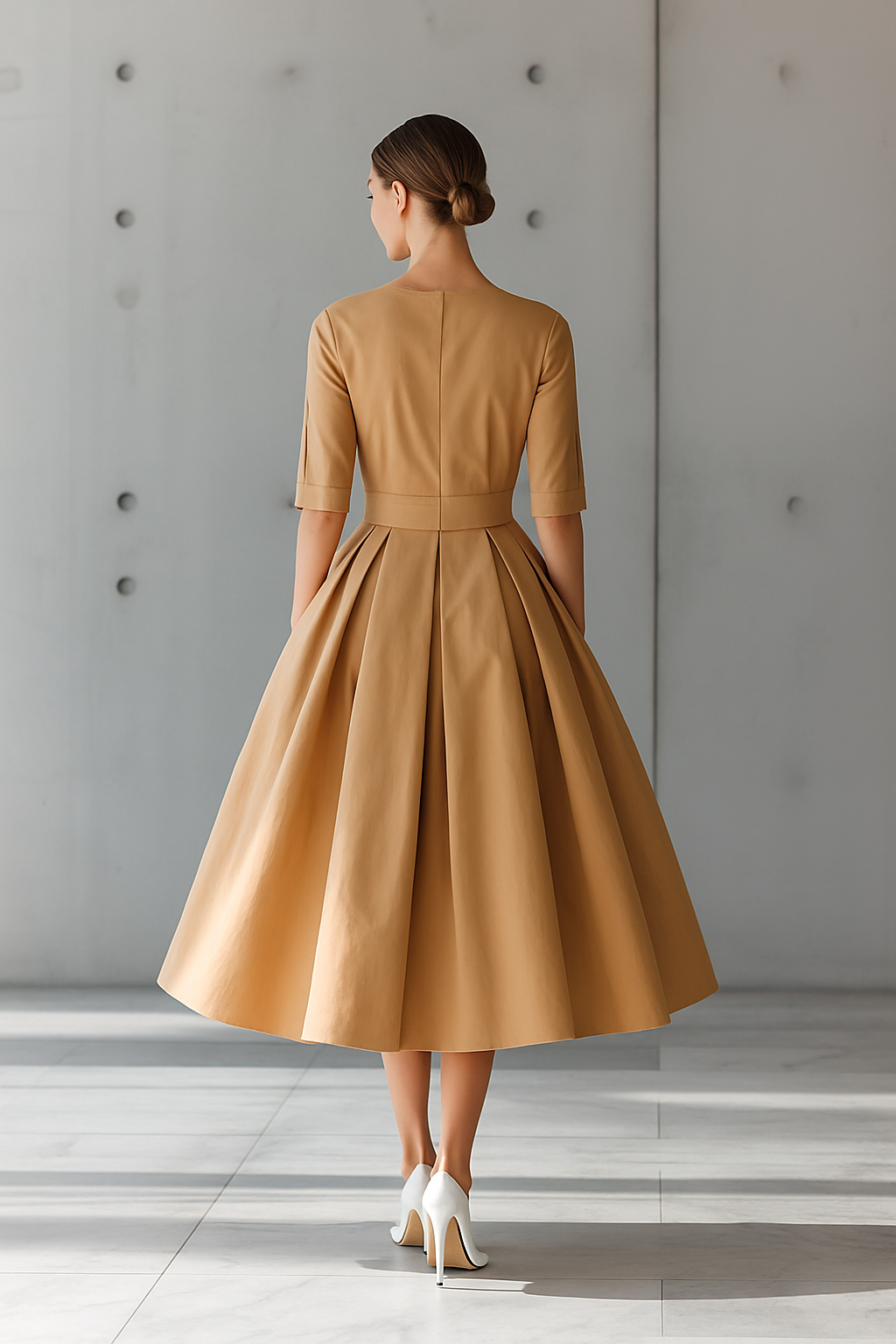 Lenoir™ | Robe Maxi Structurée en Coton