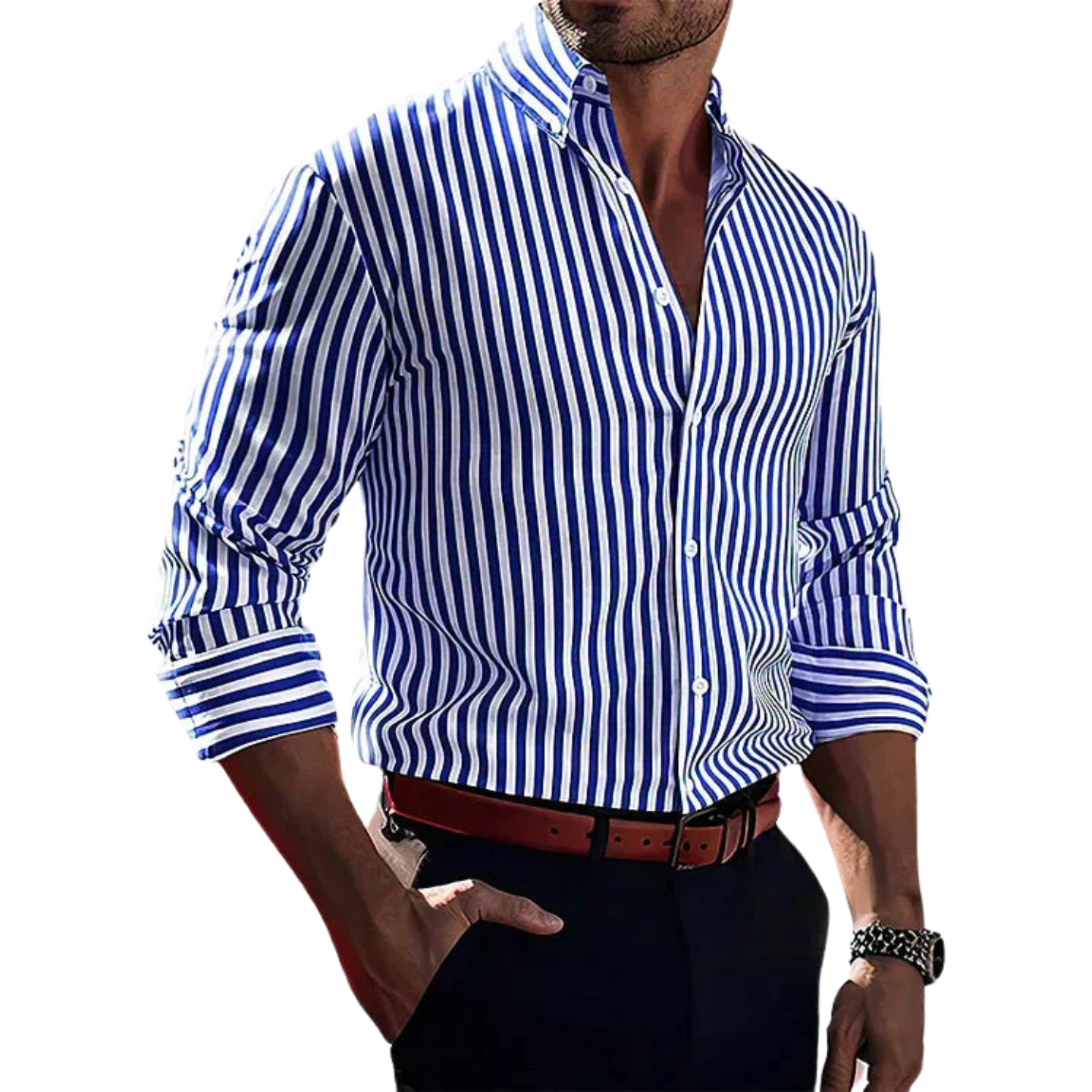 Lenoir™ - Chemise Confidence à rayures