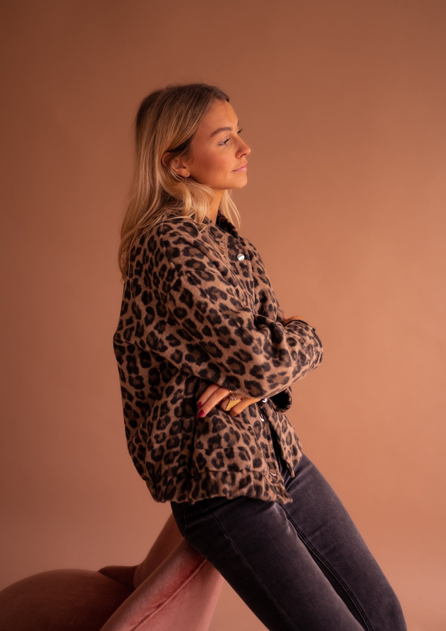 Luna | Veste Tendance avec Imprimé Léopard