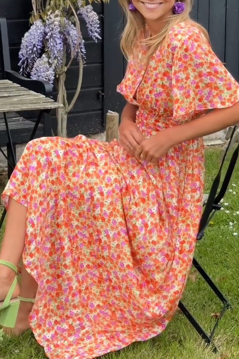 Sylvie™ | Robe Maxi Élégante avec Décolleté en V
