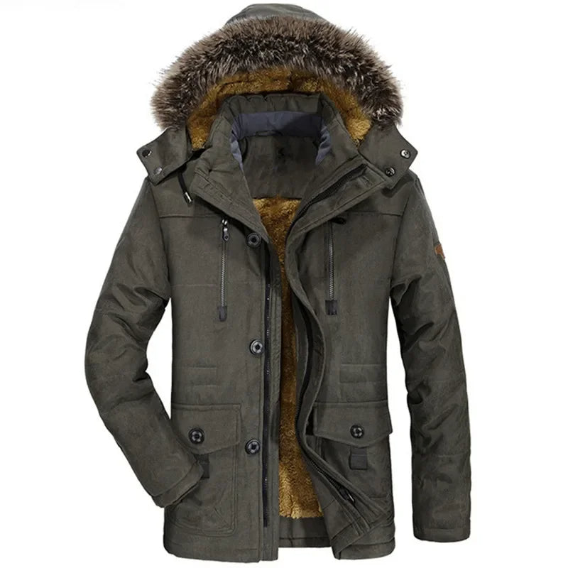Lenoir™ | Veste d'hiver en coton avec capuche